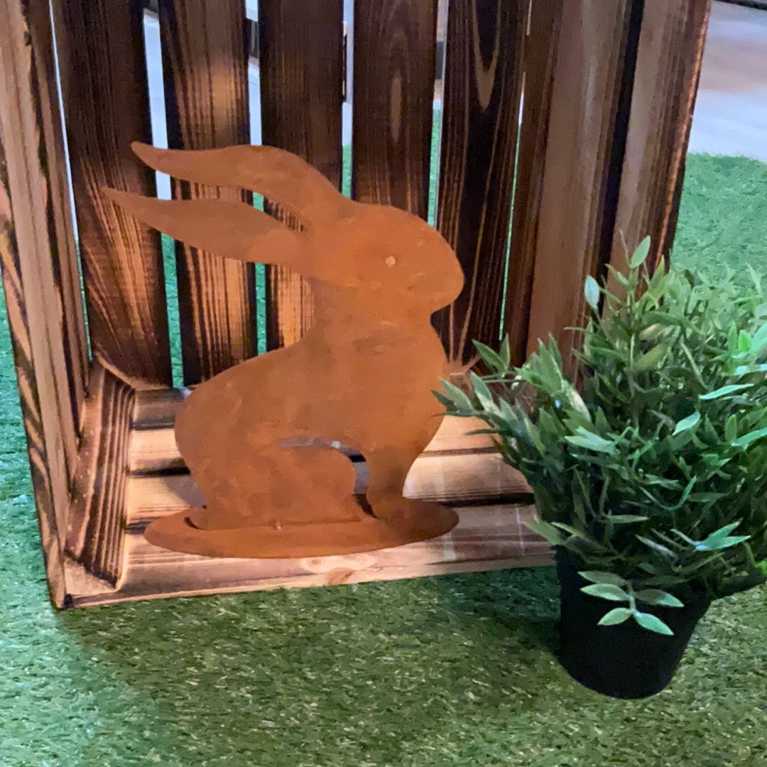 Deko Hase Ulla 25cm aus Metall