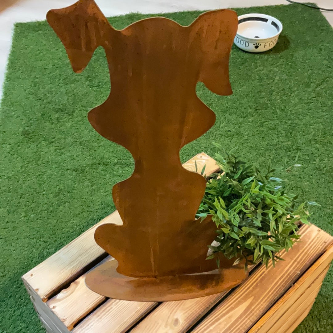Rostiger Hund Deko-Figur 50cm